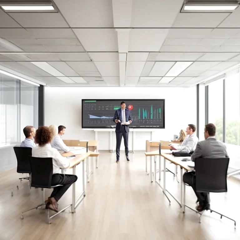 Corporate Team Engaged in Training